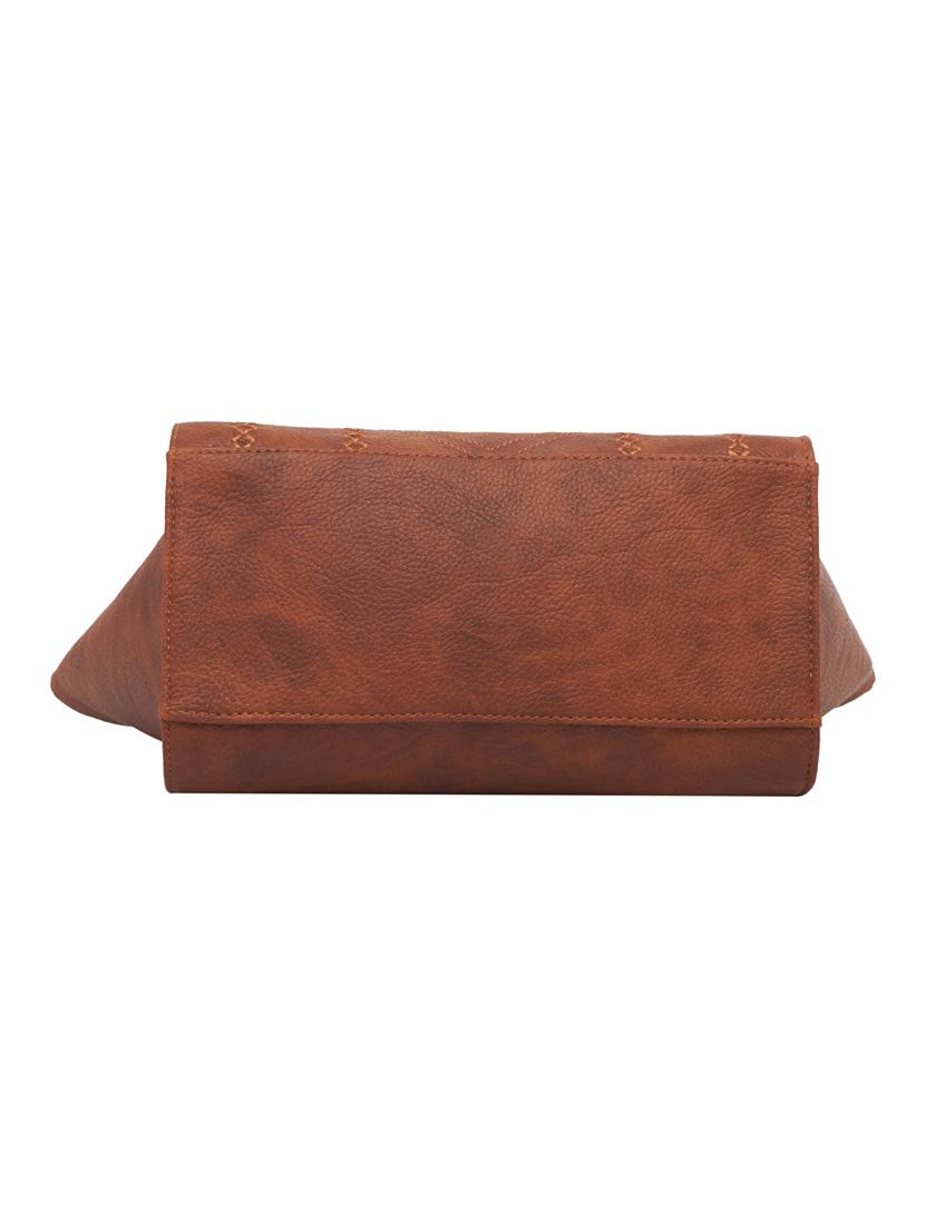 tan leatherette (pu) handbag - 18394392 - Standard Image - 5