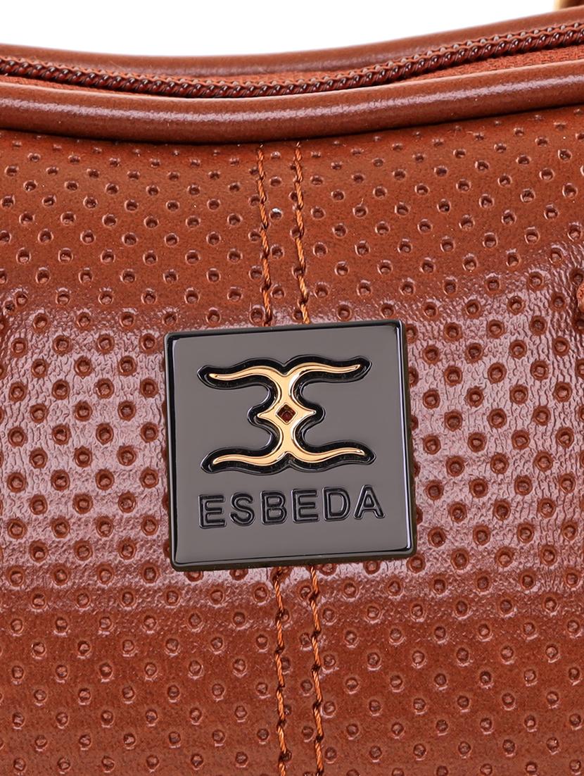 tan leatherette (pu) handbag - 18394398 - Standard Image - 3