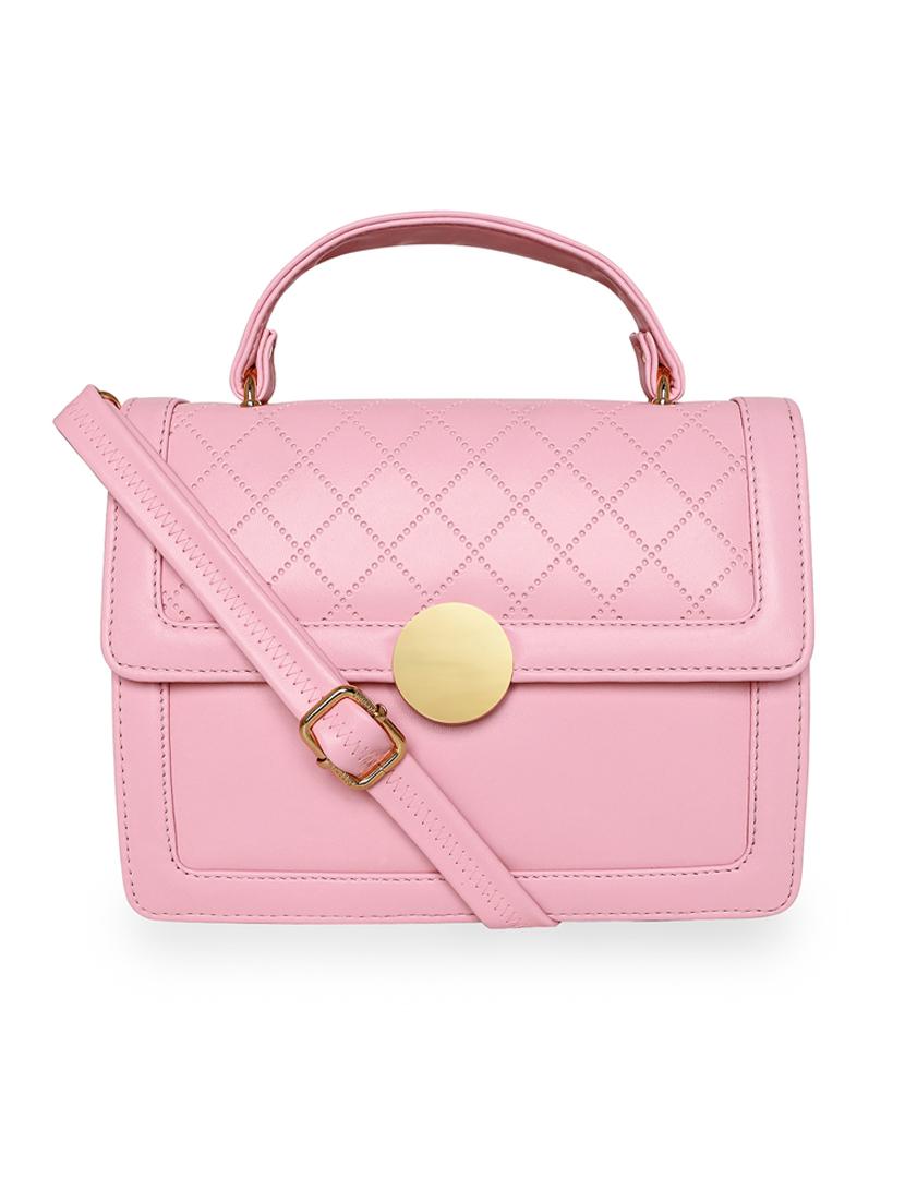 pink leatherette (pu) handbag - 18394413 - Zoom Image - 0