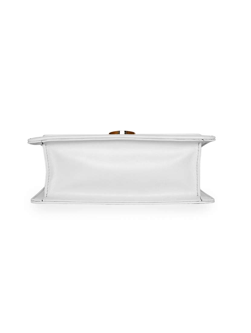 white leatherette (pu) handbag - 18394416 - Standard Image - 5