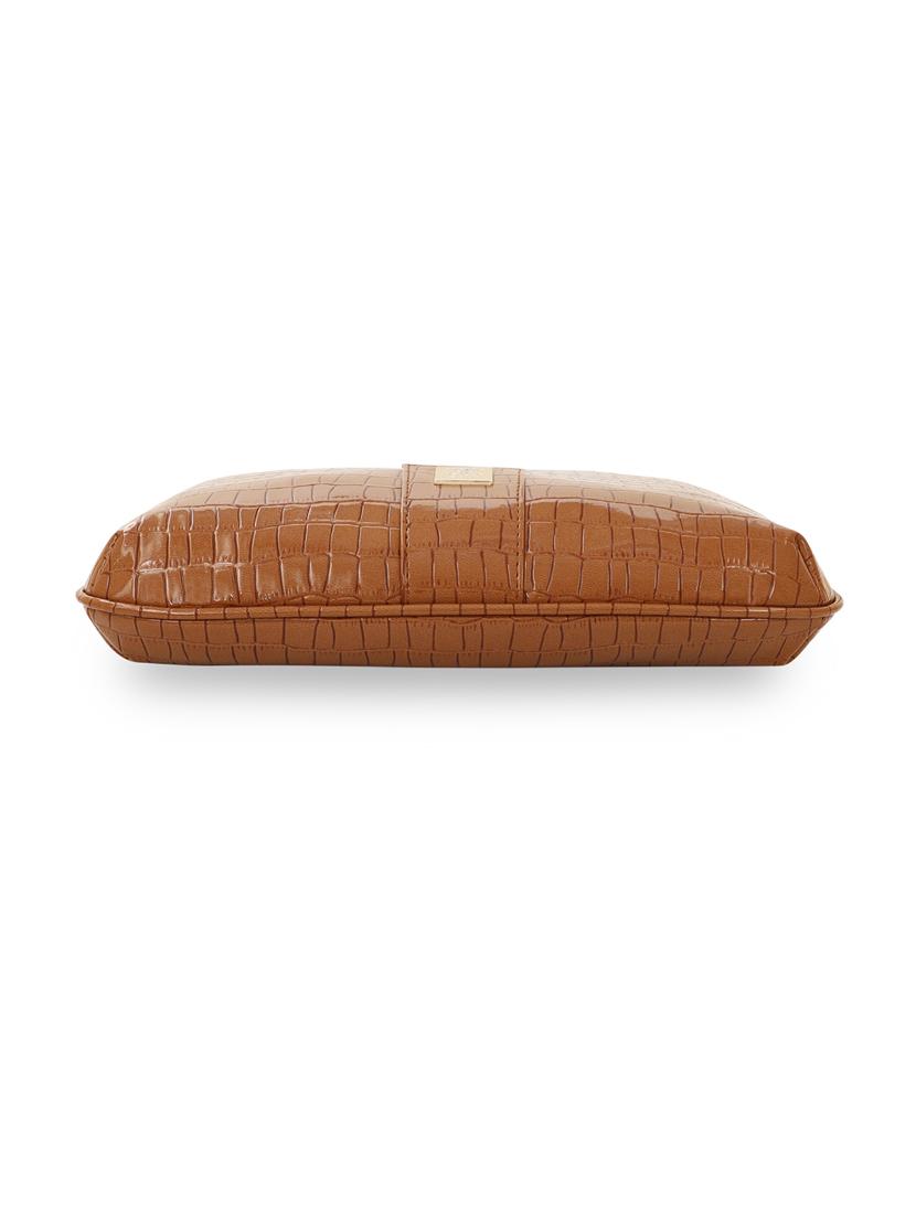 tan leatherette (pu) handbag - 18394428 - Standard Image - 5