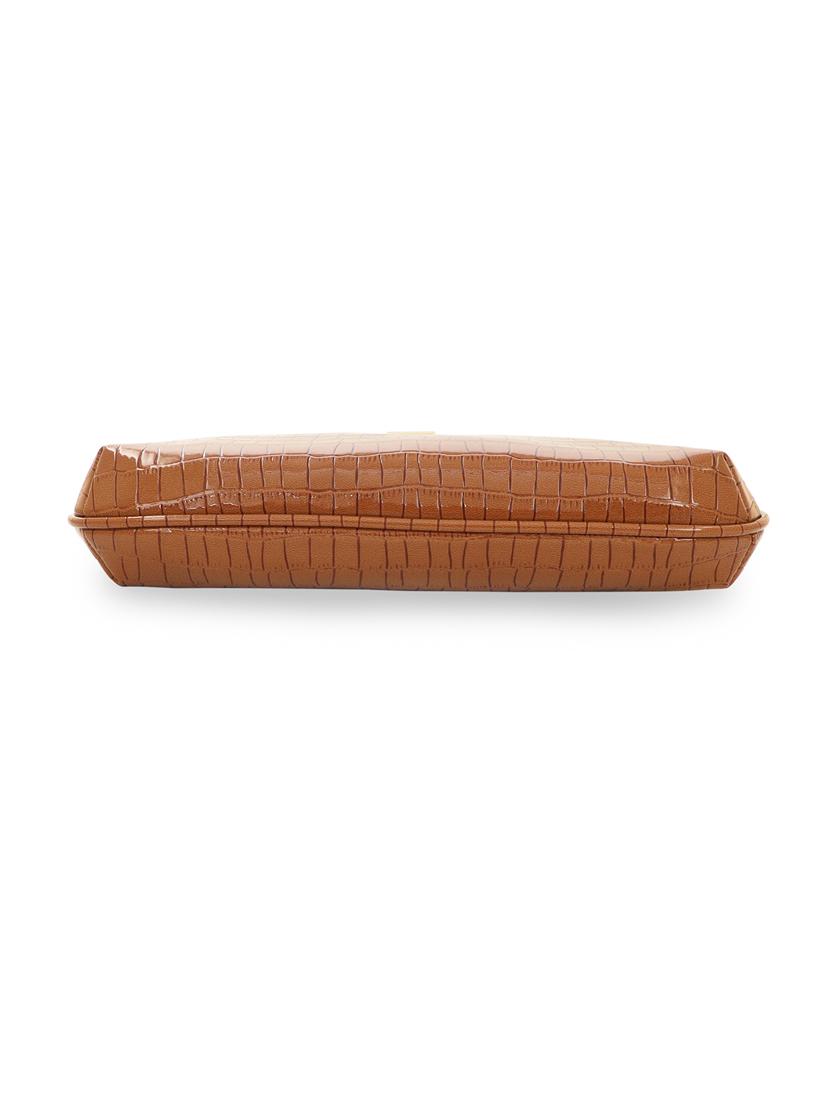 tan leatherette (pu) handbag - 18394437 - Standard Image - 5