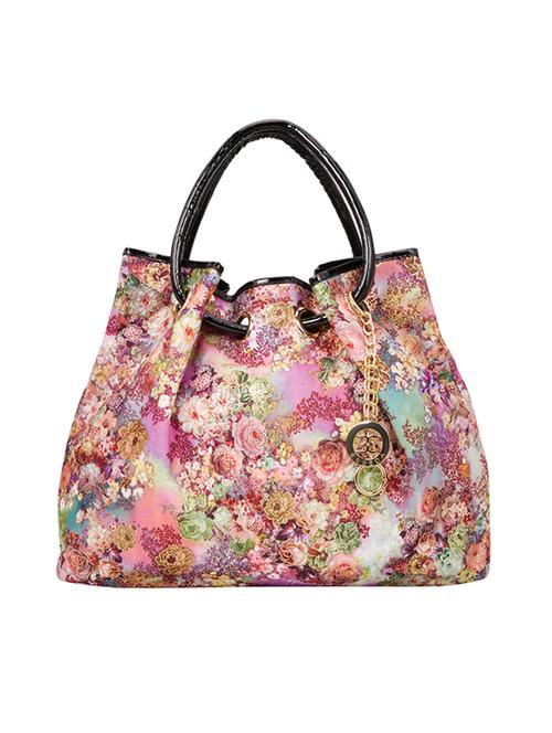 pink leatherette (pu) handbag - 18394440 -  Standard Image - 0