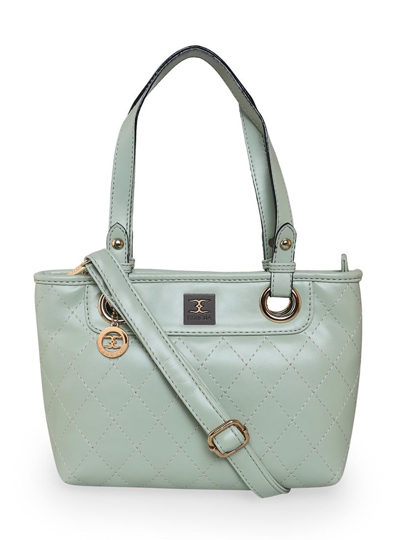 green leatherette (pu) handbag - 18394473 - Zoom Image - 0