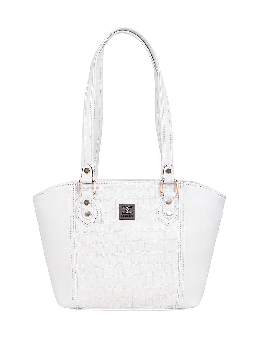 white leatherette (pu) handbag - 18394485 - Zoom Image - 0