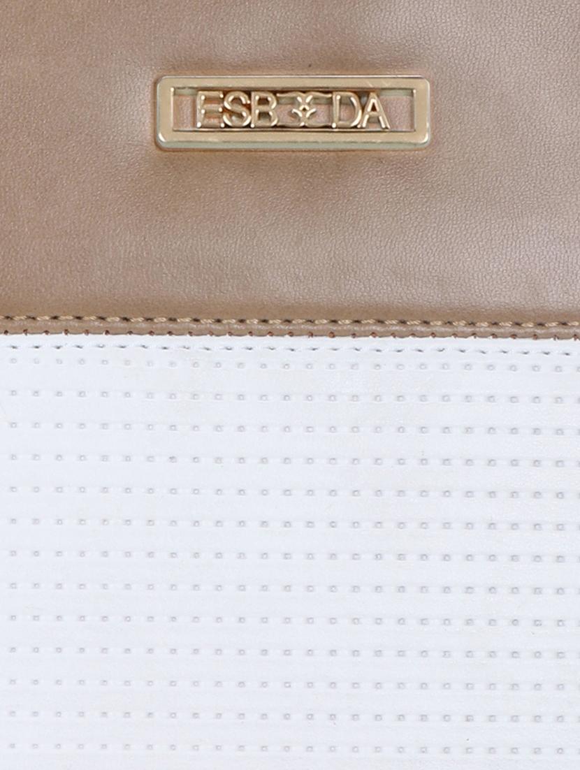 tan leatherette (pu) handbag - 18394491 - Standard Image - 3