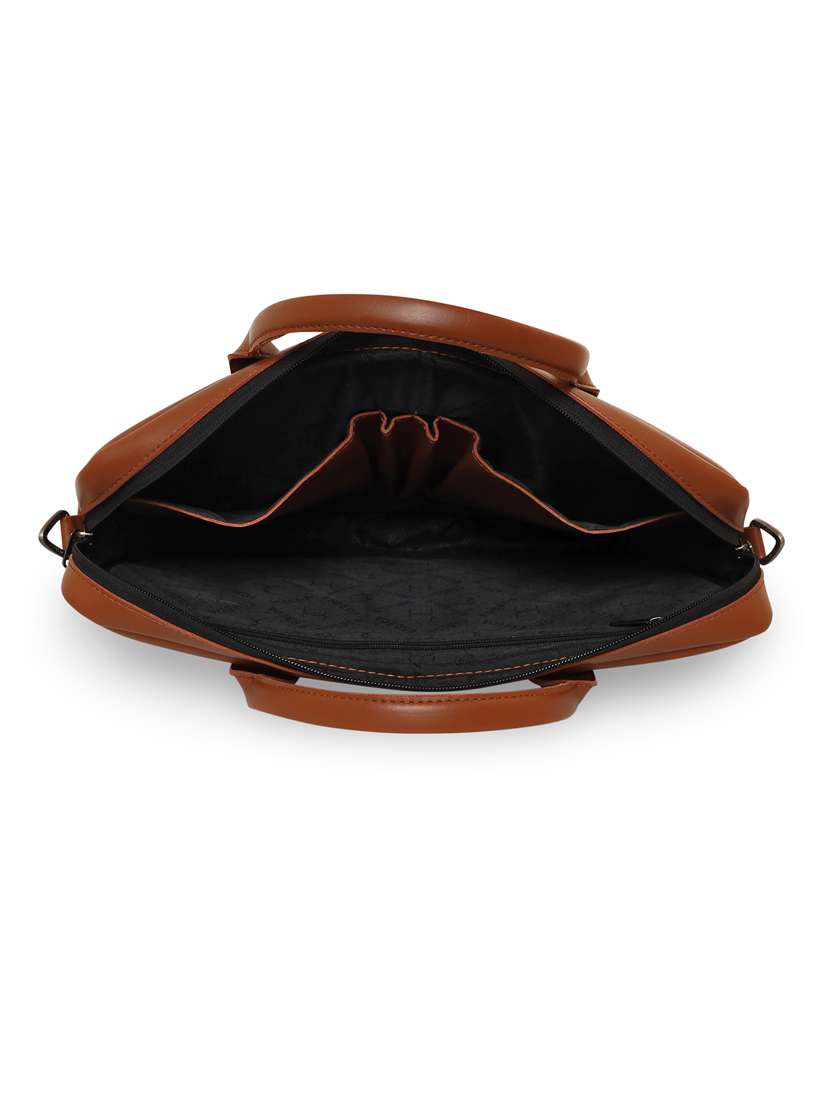 tan leatherette laptopbag - 18394522 -  Standard Image - 3