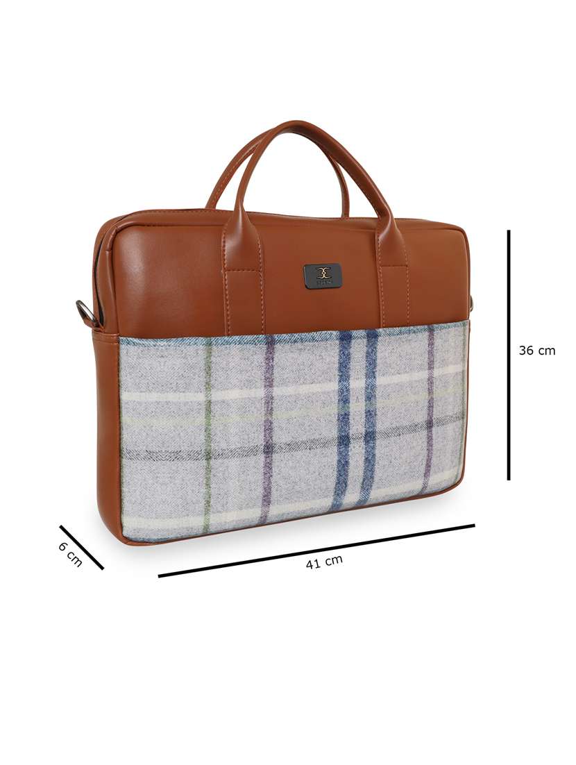 tan leatherette laptopbag - 18394522 -  Standard Image - 5