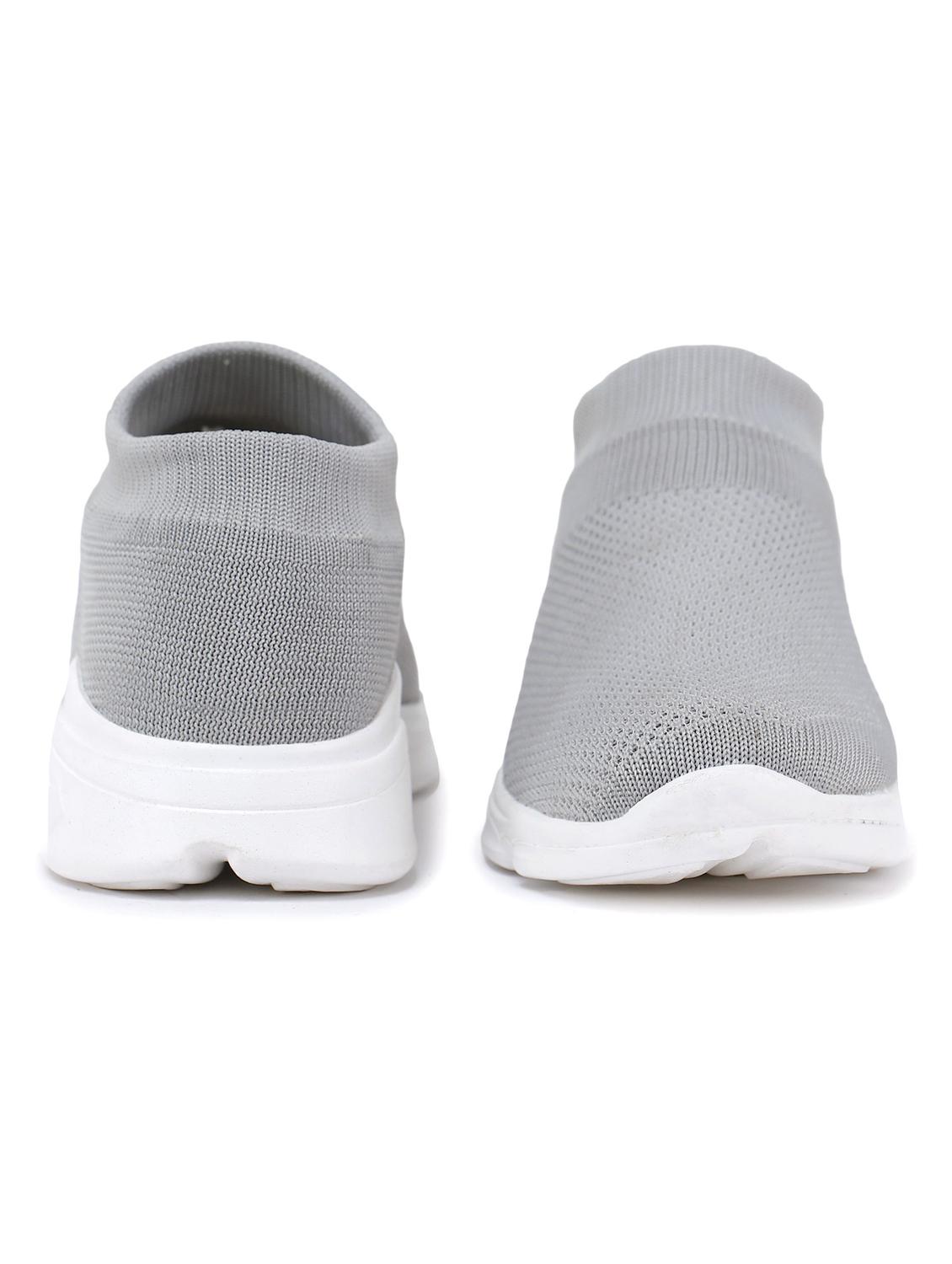 grey mesh slip on sports shoes - 18394557 - Standard Image - 3
