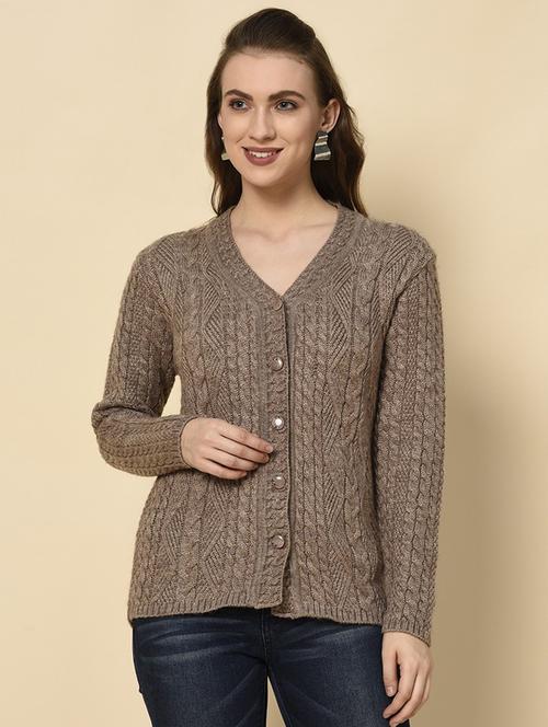 v-neck solid cardigan - 18394667 -  Standard Image - 0