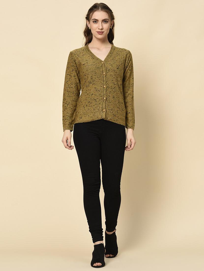 v-neck printed cardigan - 18394676 - Standard Image - 3