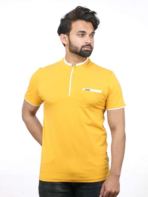 yellow solid t-shirt - 18394730 - Standard Image - 0