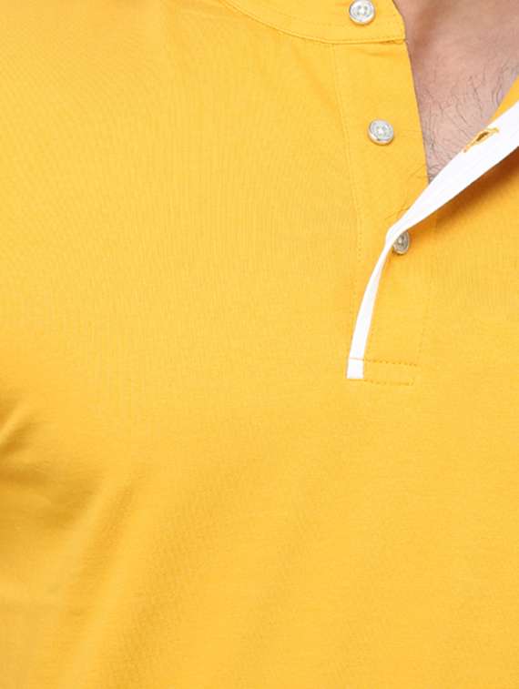 yellow solid t-shirt - 18394730 - Standard Image - 3