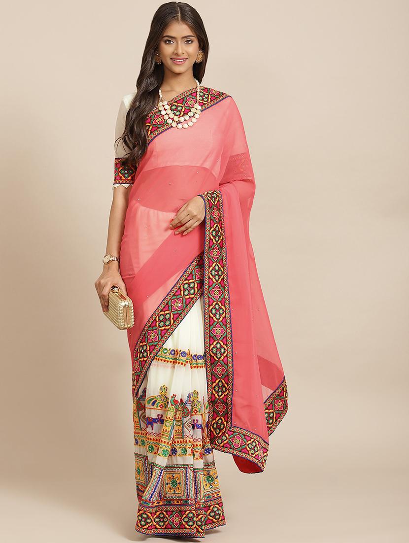 women's self design pink colored saree - 18394831 - Zoom Image - 0