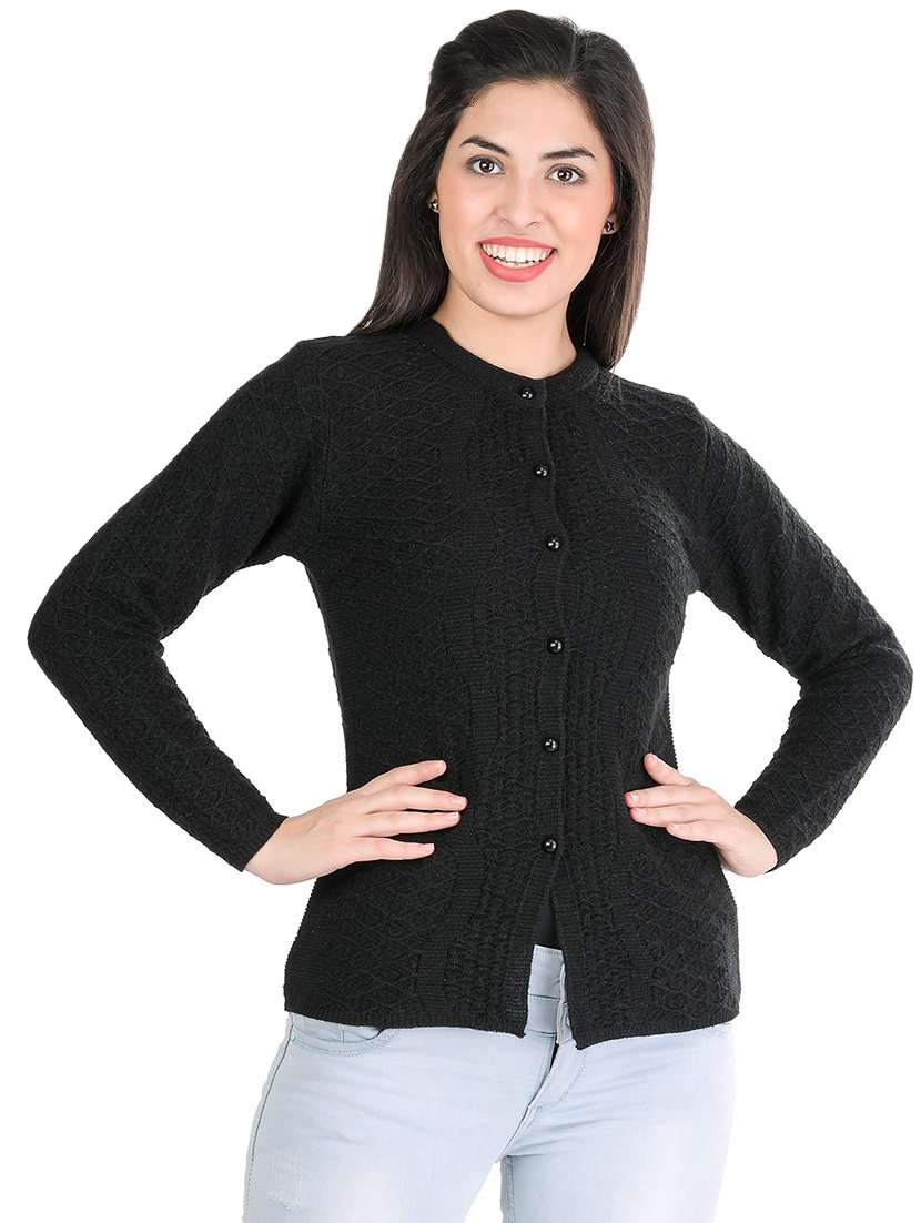 long sleeved solid cardigan - 18395001 - Zoom Image - 0