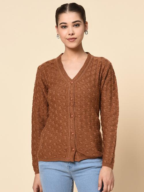 long sleeved solid cardigan - 18395005 -  Standard Image - 0