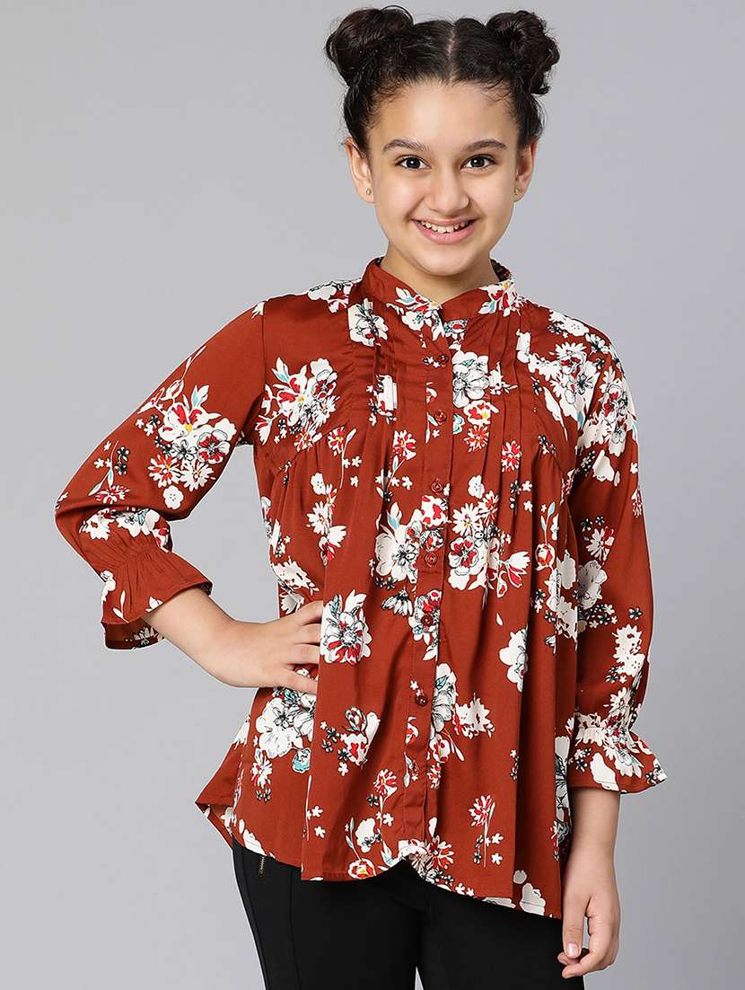 red floral regular top - 18395711 - Zoom Image - 0