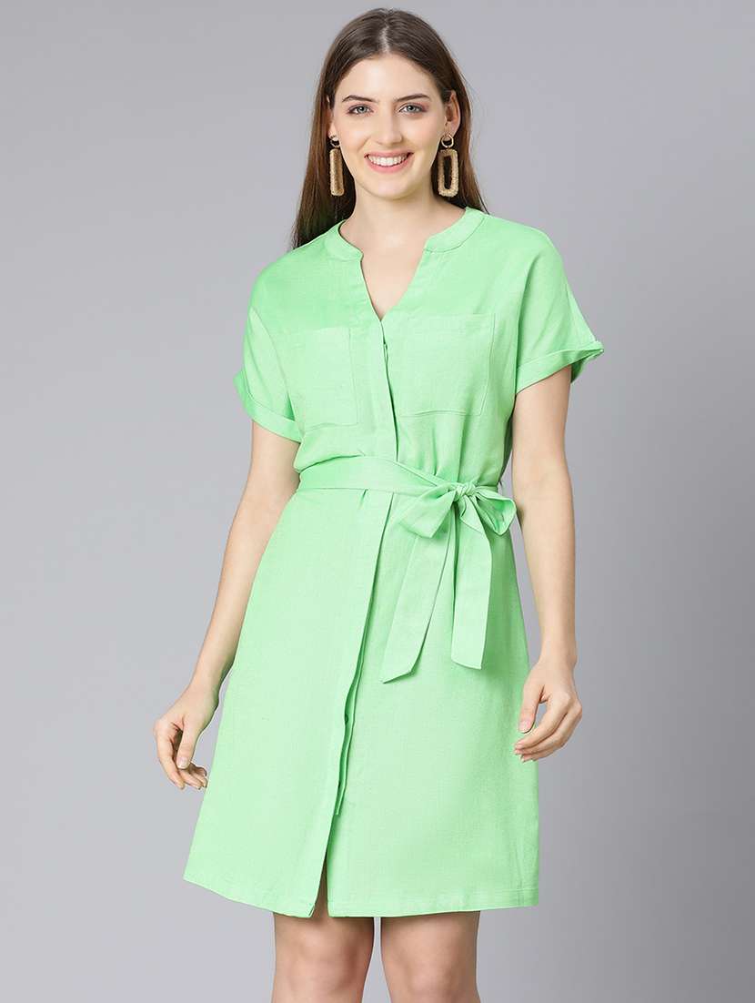 women's solid dress - 18395826 - Zoom Image - 0