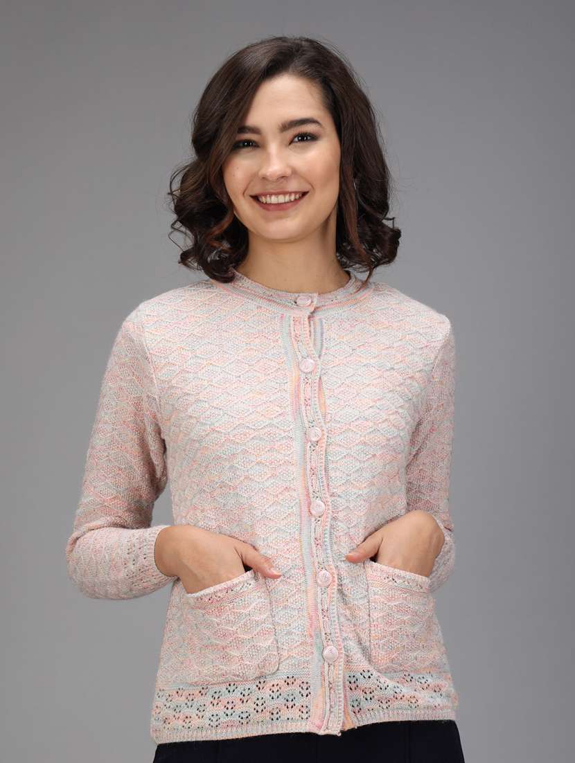 long sleeved solid cardigan - 18396105 -  Zoom Image - 0