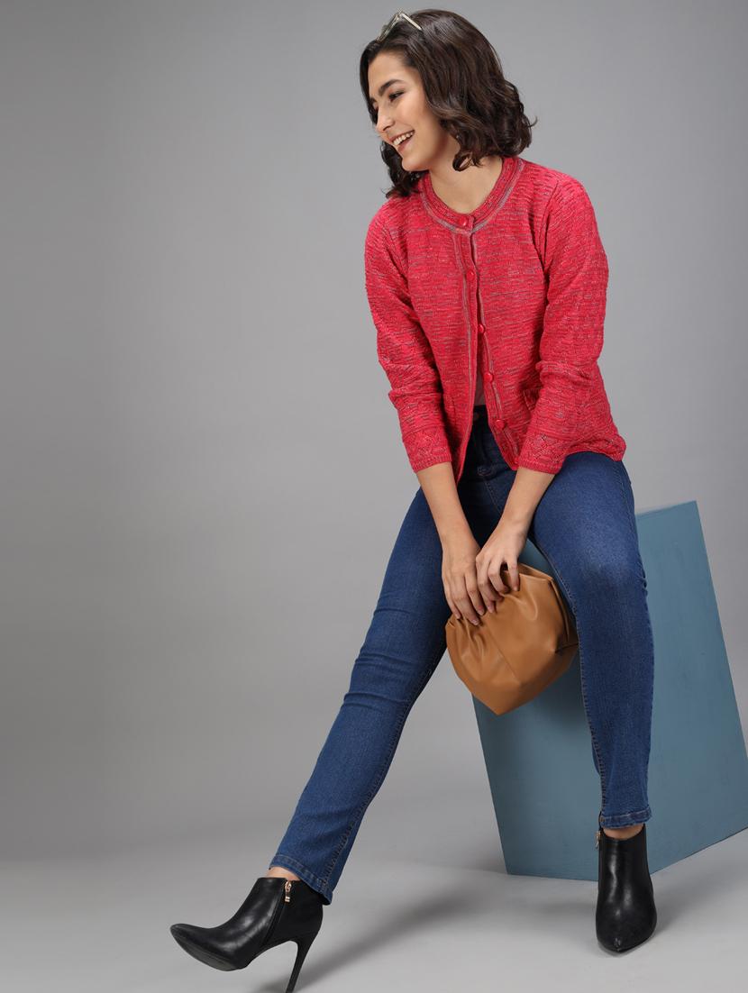 long sleeved solid cardigan - 18396106 - Standard Image - 3