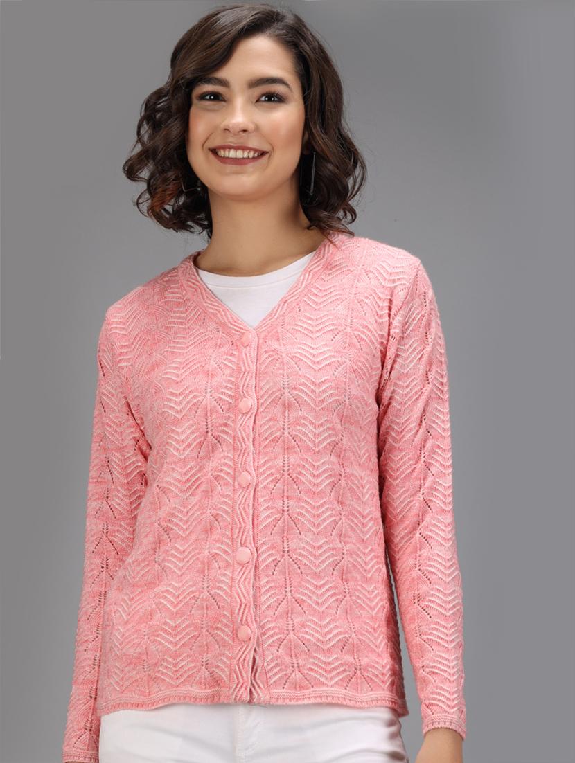 long sleeved printed cardigan - 18396124 - Zoom Image - 0