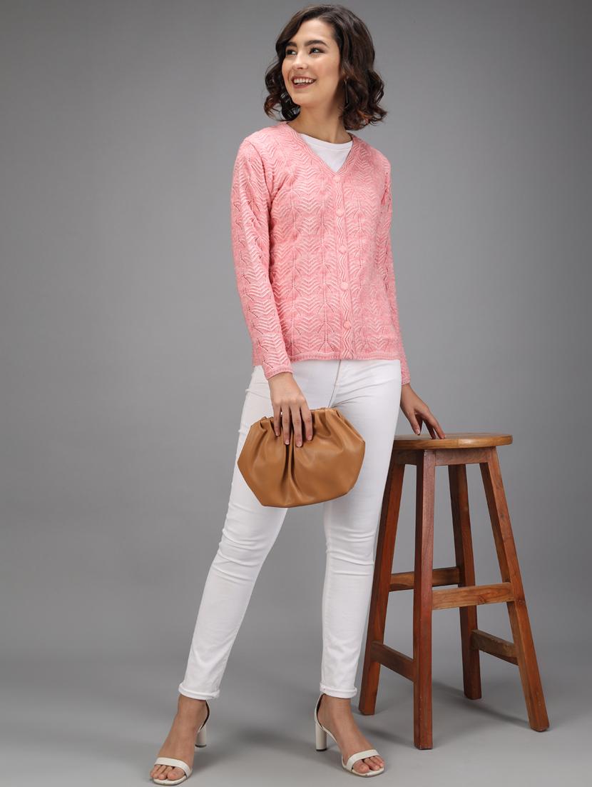 long sleeved printed cardigan - 18396124 - Standard Image - 3