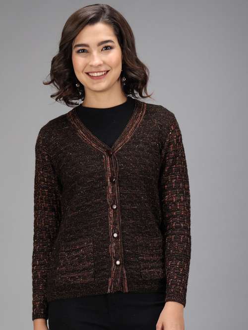 long sleeved solid cardigan - 18396137 - Standard Image - 0
