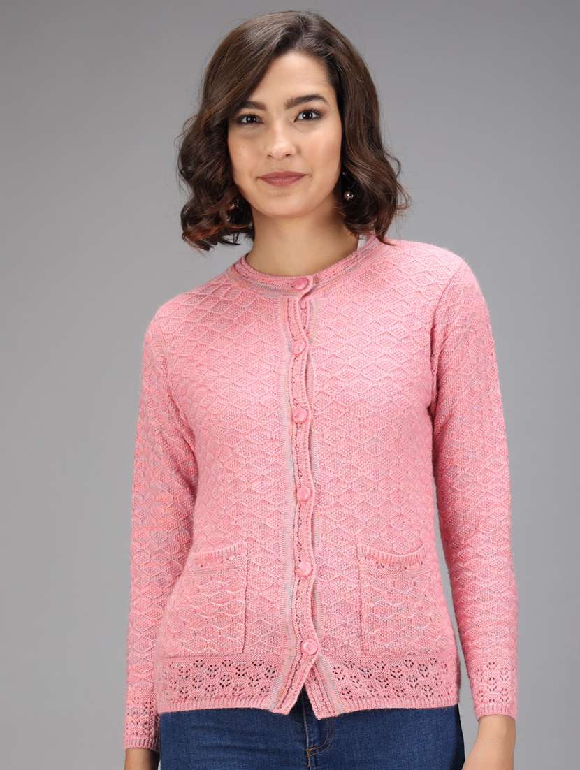 long sleeved solid cardigan - 18396138 -  Zoom Image - 0