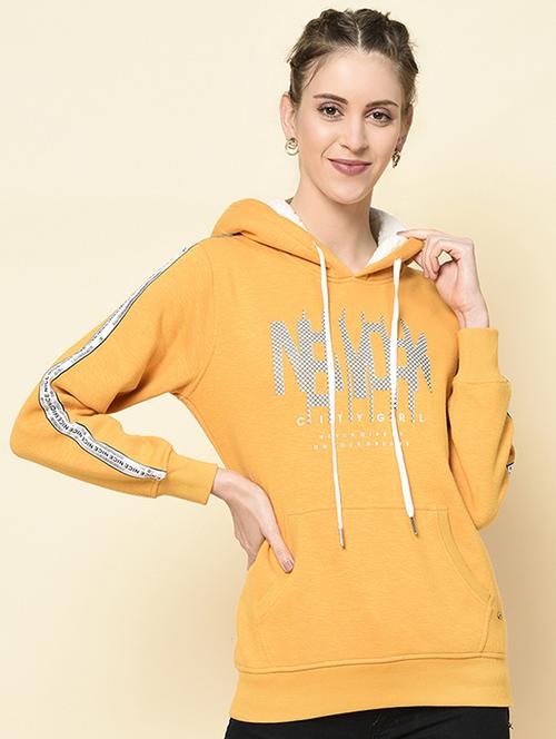 hooded neck printed sweatshirt - 18396187 -  Standard Image - 0