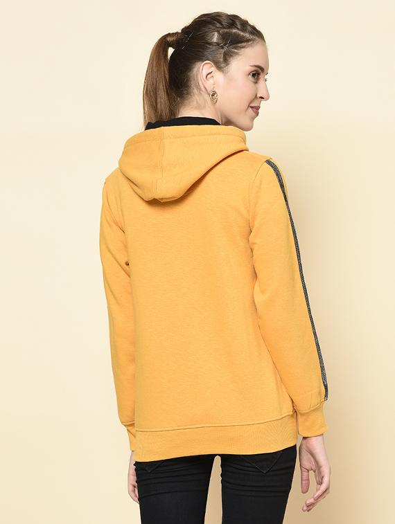 hooded neck printed sweatshirt - 18396190 - Standard Image - 3