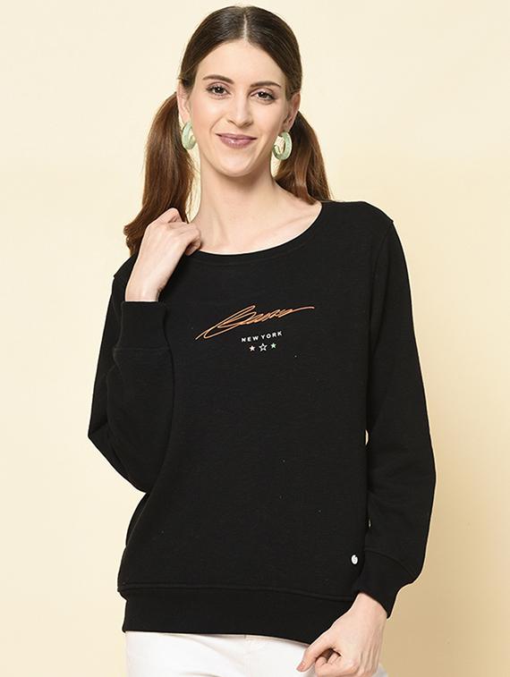 round neck printed sweatshirt - 18396194 - Zoom Image - 0