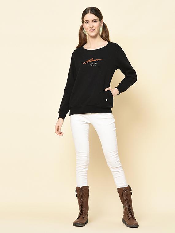 round neck printed sweatshirt - 18396194 - Standard Image - 3