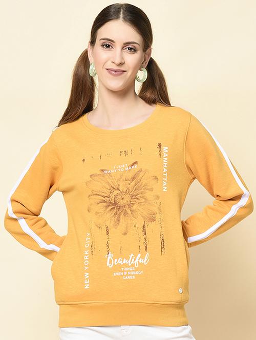 round neck printed sweatshirt - 18396197 - Standard Image - 0
