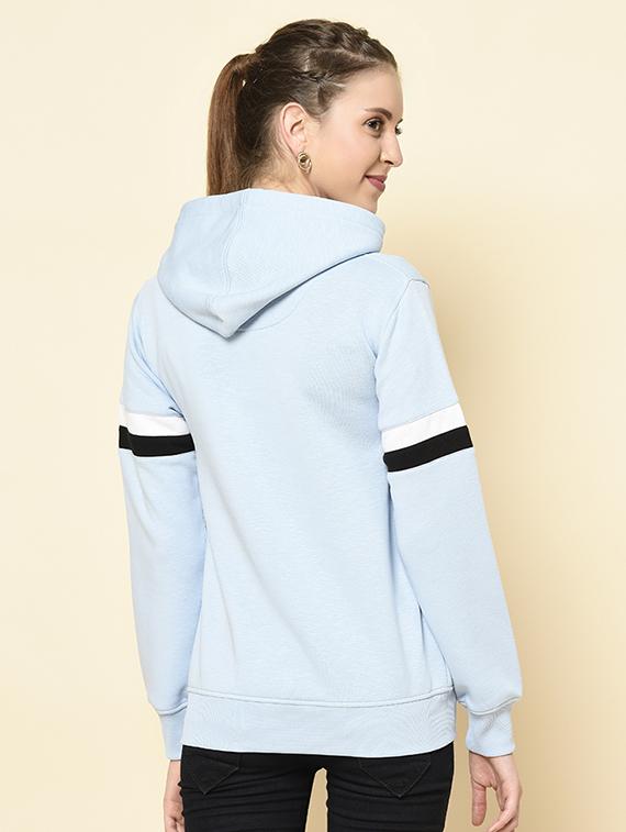 hooded neck printed sweatshirt - 18396201 - Standard Image - 3