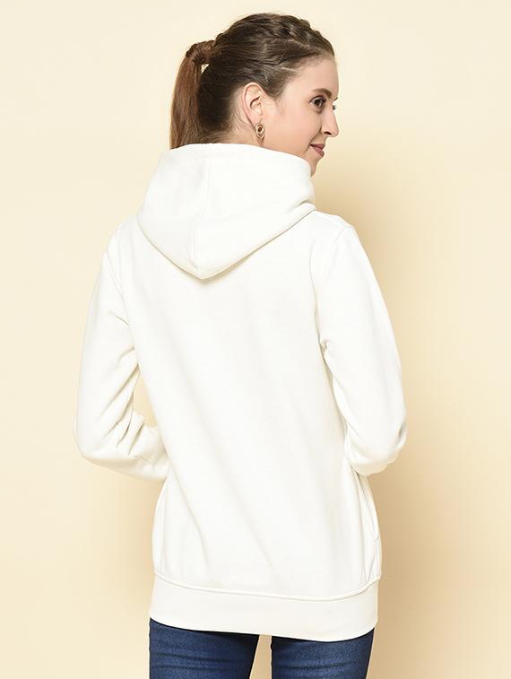 hooded neck printed sweatshirt - 18396215 - Standard Image - 3