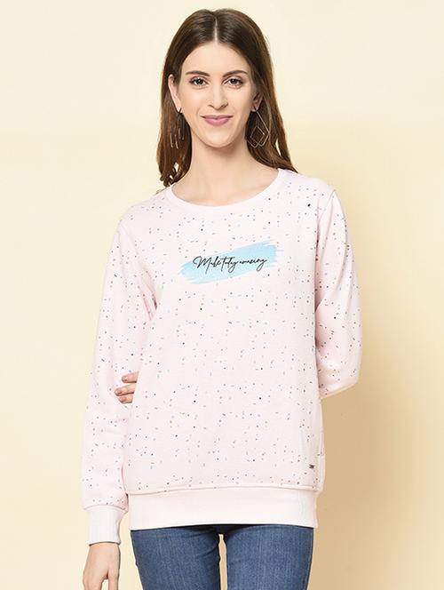 hooded neck printed sweatshirt - 18396217 - Standard Image - 0
