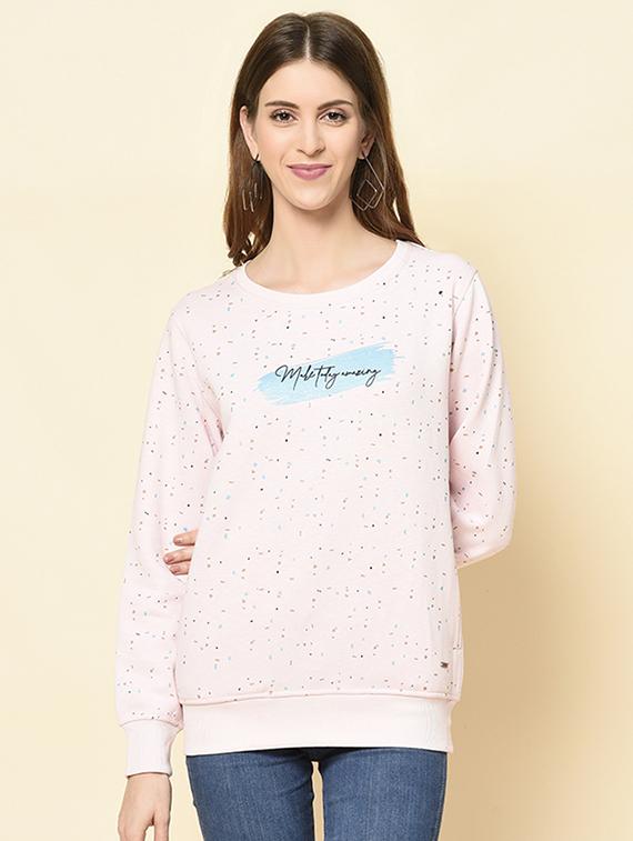 hooded neck printed sweatshirt - 18396217 - Zoom Image - 0