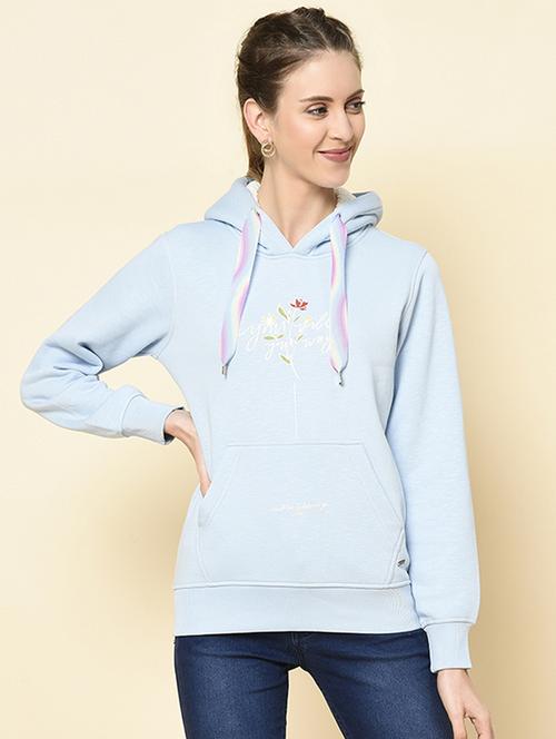 hooded neck printed sweatshirt - 18396221 -  Standard Image - 0
