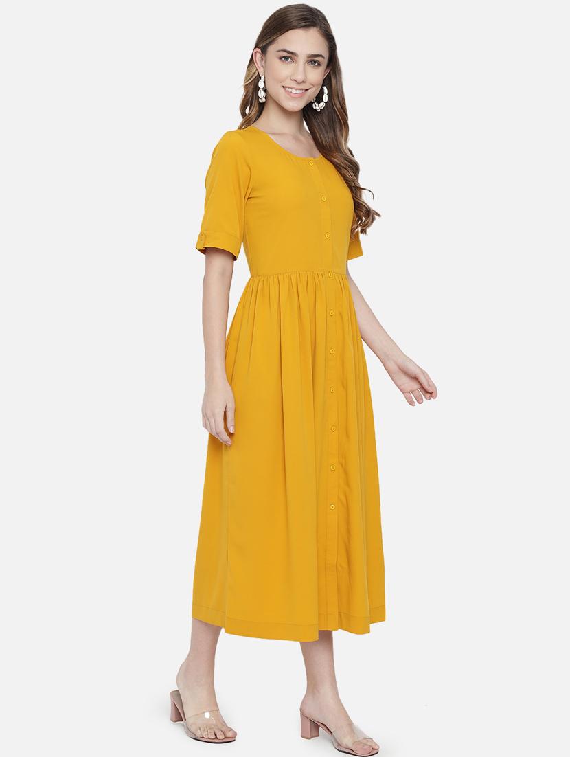 women's fit & flare geometric dress - 18396443 - Standard Image - 3
