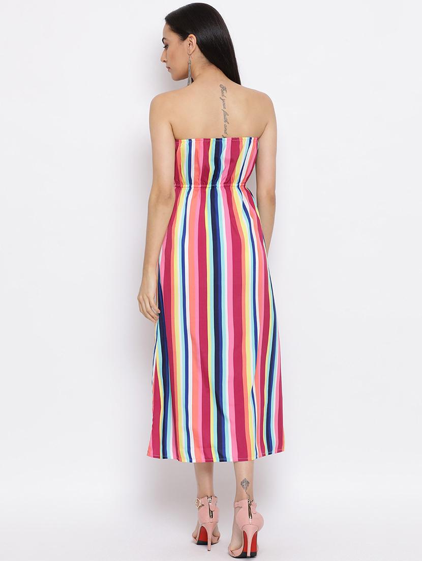 women's tube striped dress - 18396458 - Standard Image - 3