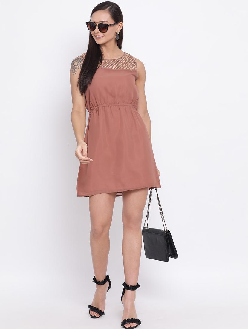 women's solid dress - 18396467 - Standard Image - 3