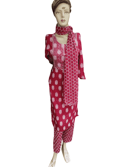 kurti and pant dupatta best quality  - 18396684 -  Zoom Image - 0