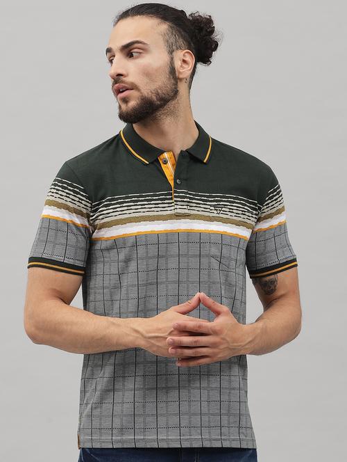 green checkered polo t-shirt - 18396812 -  Standard Image - 0