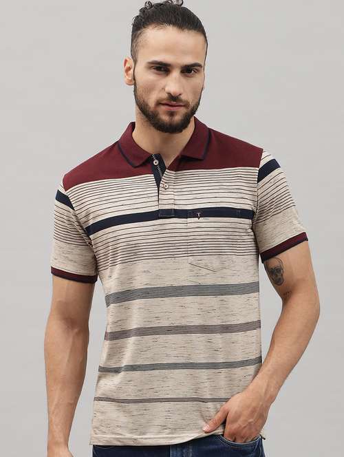 red striped polo t-shirt - 18396816 - Standard Image - 0