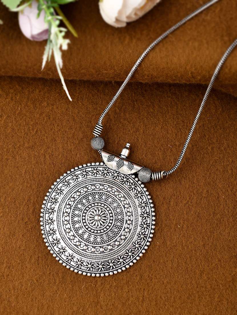 silver brass pendant