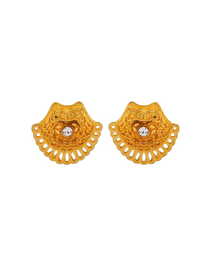 gold brass necklaces and earring - 18397914 - Standard Image - 3