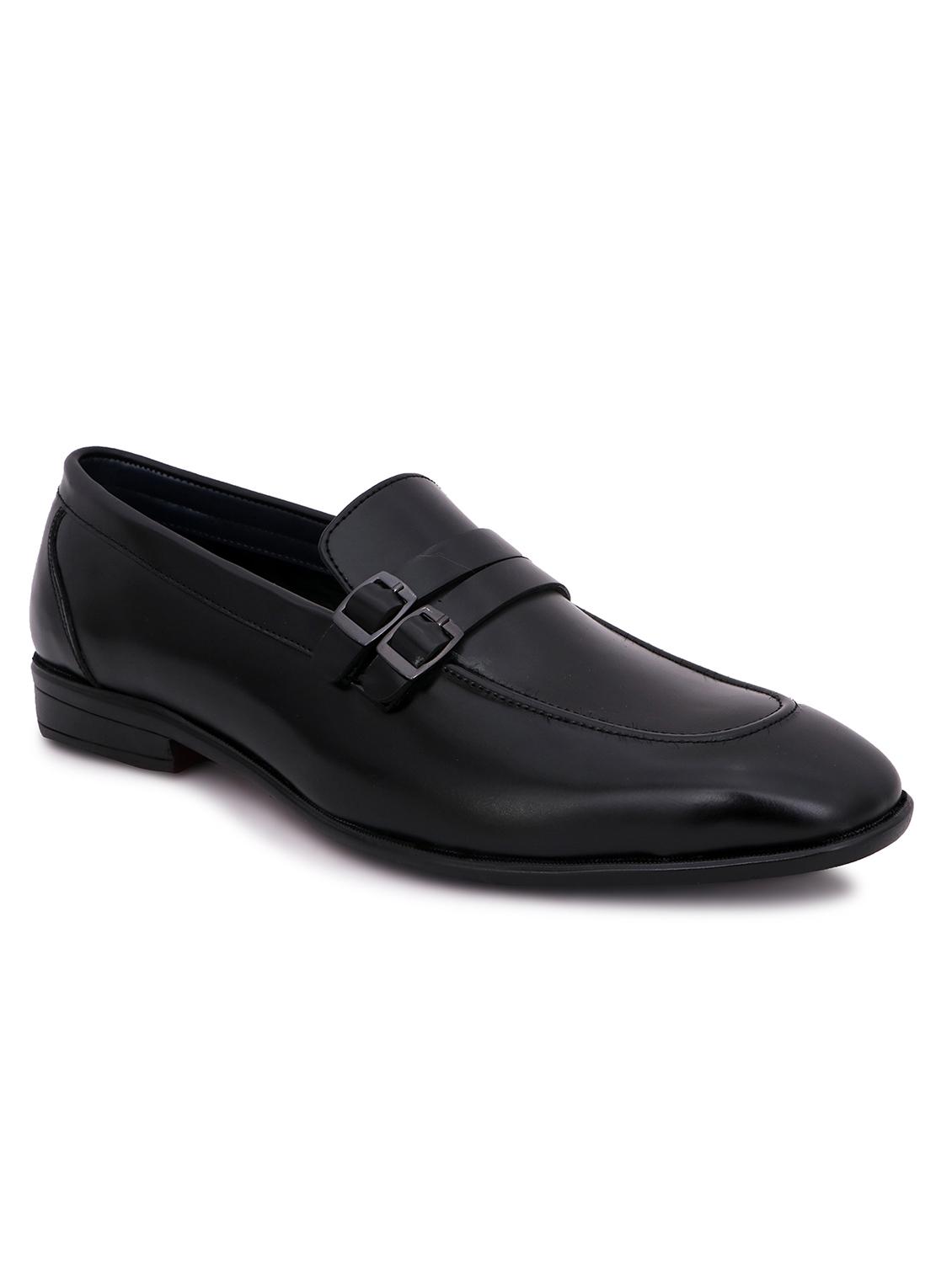 black synthetic office wear loafers - 18398011 - Zoom Image - 0