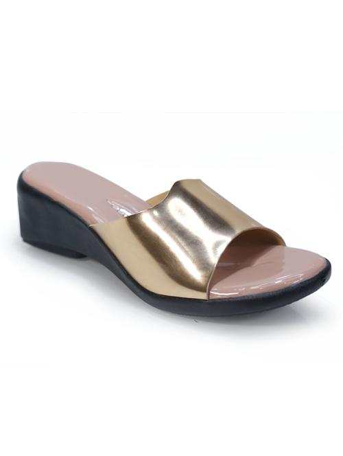 tan  slip on  wedge - 18398463 -  Standard Image - 0