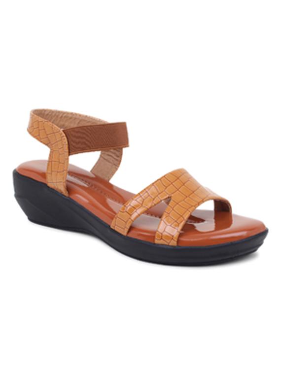 tan  back strap  wedge - 18398471 -  Zoom Image - 0