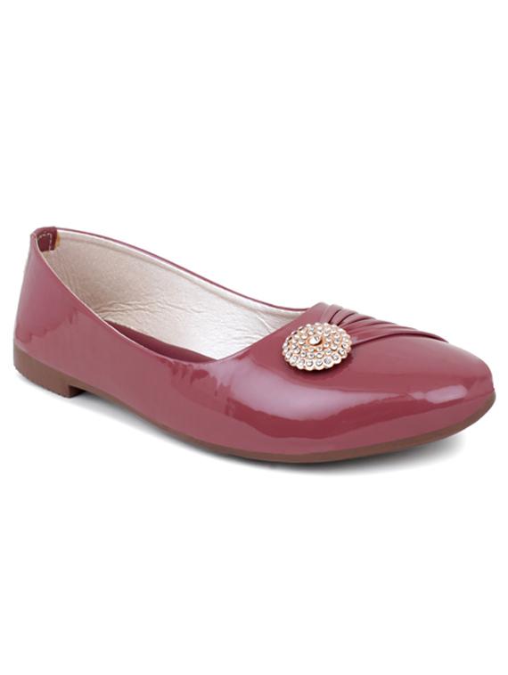 maroon slip on ballerina - 18398522 - Zoom Image - 0